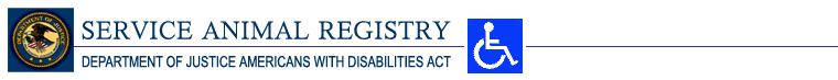 Service Animal Registry